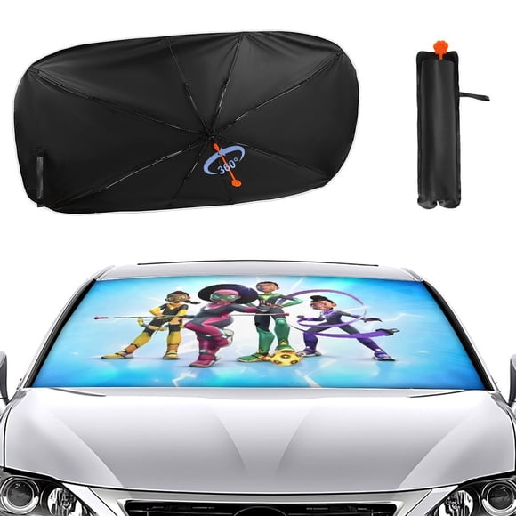 Supa Team Sombrilla Solar para Auto - Protector de Parabrisas Plegable | Cortina Solar Delantero | Bloqueo UV y Aislamiento de Calor 133x73cm
