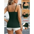thumbnail image 3 of ANFERRY Women's Cotton Camisole Shelf Bra Spaghetti Straps Tank Top Pack of 2, 3 of 11
