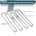 thumbnail image 3 of Kojooin Friteuse Électrique Commerciale, Friteuse en Acier Inoxydable 110 V avec Température Réglable pour Restaurant Ou Maison, 3 of 10