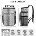 thumbnail image 3 of Boho Insulated Cooler Backpack - 20L Soft Cooler Bag, Bohemian Style for Outdoor Enthusiasts, 3 of 6