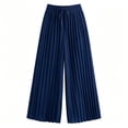 thumbnail image 6 of Utoimkio Pleated Wide Leg Palazzo Pants for Women Ruffled Paperbag Waist Drawstring Tie High Waist Flowy Casual Vacation Trousers with Side Hand Pockets, 6 of 6
