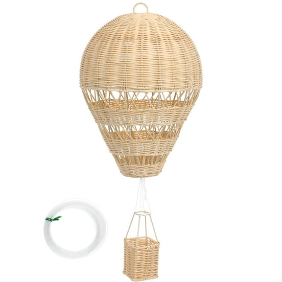 NICEXMAS Hot Air Balloon for Party Rattan Beige 1 Set
