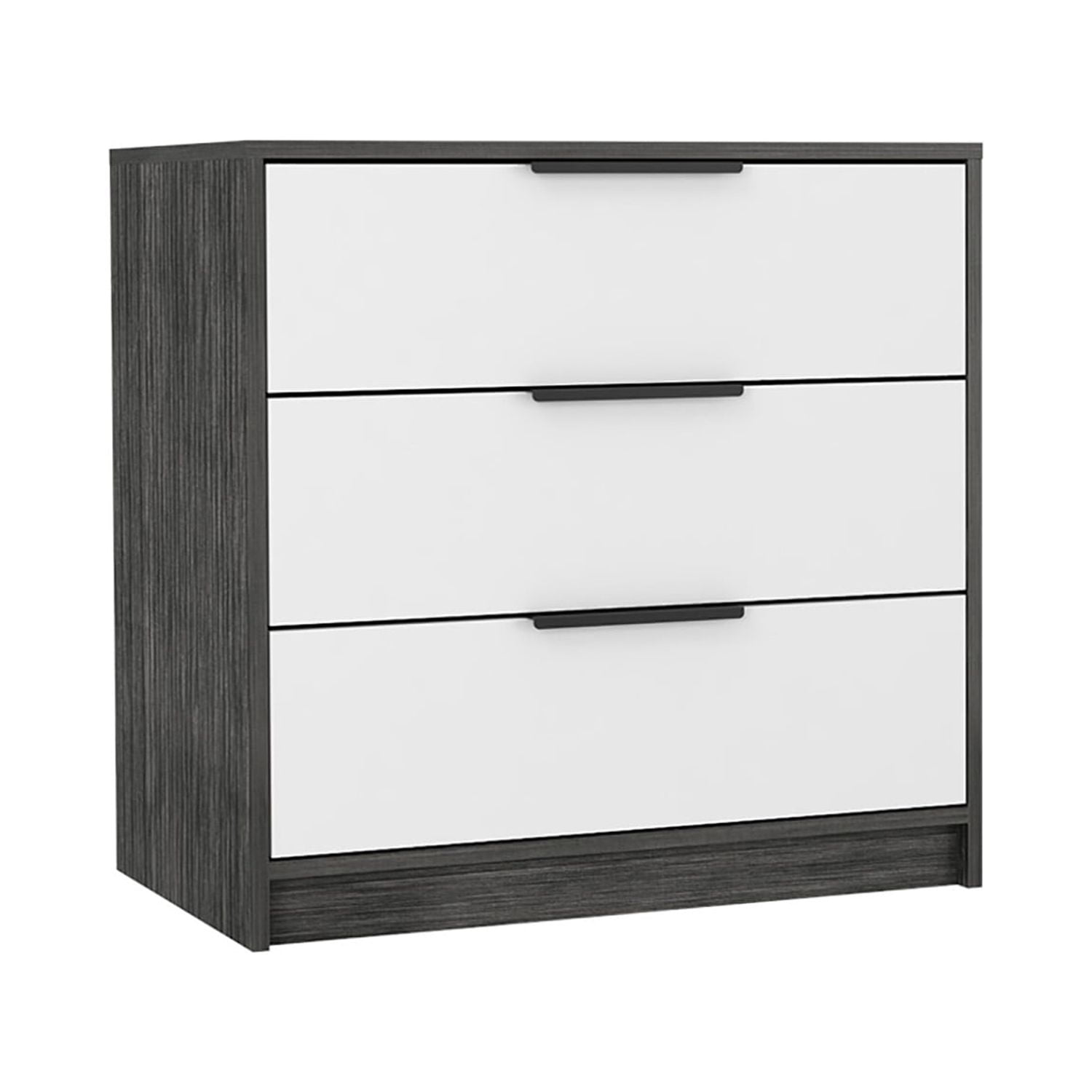Kadyn 27" 3 Drawers Dresser, Chest of Drawers for Living Room, Gray Particle Board Nightstand Kadyn 27" 3 Drawers Dresser, Chest of Drawers for Living Room, Gray Particle Board Nightstand