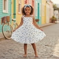 thumbnail image 2 of Younger Tree Baby Girl Dress Kid Sleeveless Sling Princess Beach Dresses Summer Clothes for 2-3T, 2 of 9