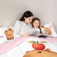 thumbnail image 5 of Erosebridal Cute Capybara 7-Piece Twin Bedding Sets For Girls,Pink Bowknot Bedding Comforter Set For Girls,Pink Reversible, 5 of 7