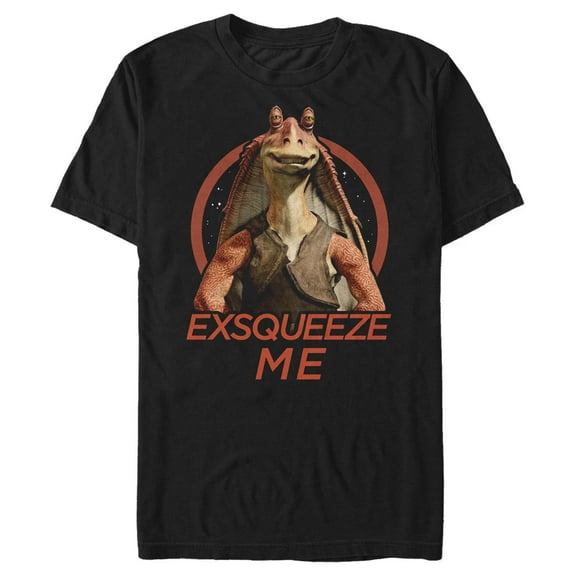Men's Star Wars: The Phantom Menace Jar Jar Binks Exsqueeze Me Graphic T-Shirt