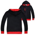 thumbnail image 3 of TOOYOU Child Boys Jacket Autumn Winter Long Sleeved Color Block Hooded Zipper Coat Top Clothes, 3 of 3