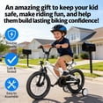 thumbnail image 4 of Korimefa Kids Bike, 14 inch Boys Bike with Training Wheels, Water Bottle Holder, Children Bicycle for Boys Girls Toddler Ages 3-9 Years, Durable Construction, White, 4 of 16