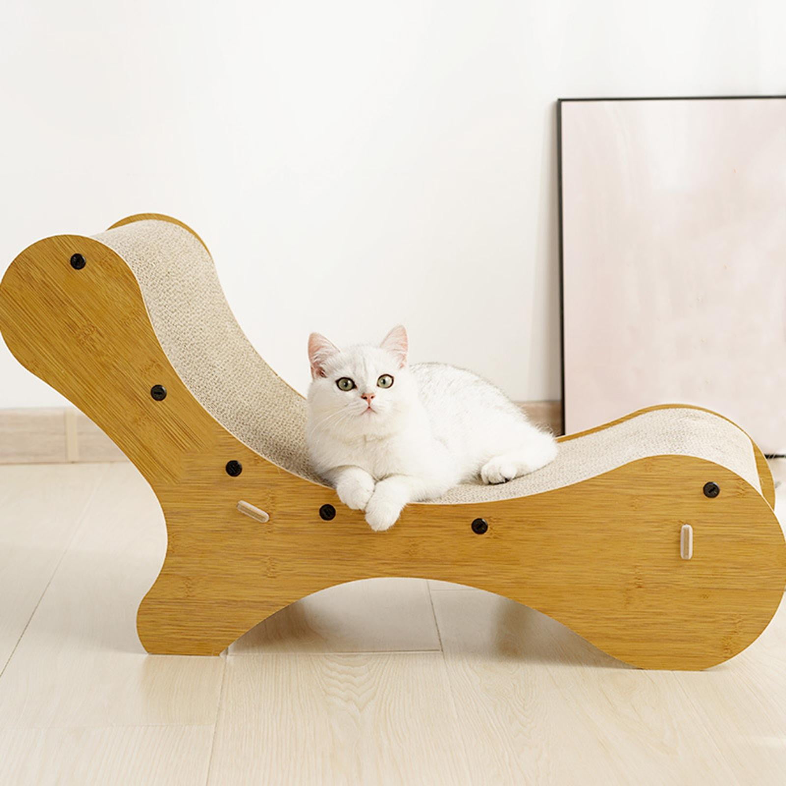 Cat Scratching Lounger Scratching Pad Couch Sleeping Sturdy Bed Nest Cat Scratcher Cardboard Sofa for Indoor Cats Gift Kitten Paws