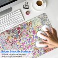 thumbnail image 4 of Long Mouse Pads for Desk,Pioneer Flower Floral Print Pattern Desk Mats on Top Of Desks, Desk Mouse Pad Extra Large with 3mm Non-Slip Base and Stitched Edge for Gaming,Office,Work,Home 35.4"x15.7", 4 of 6