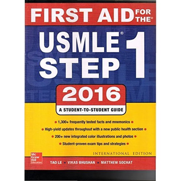 Pre-Owned First Aid for the Usmle Step 1, 2016 (Paperback) 1259250997 9781259250996