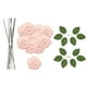 thumbnail image 1 of 25 piezas de cajas de decoración de boda de flores artificiales rosas set 3d de aspecto real romántico con tallo para aniversarios del festival, 1 of 8