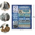 thumbnail image 2 of 16th Birthday Gifts for Girls Boys, Sweet 16 Gifts for Girls Blanket 60"X50", 16 Birthday Gift Ideas Blanket, Gifts for 16 Year Old Girl, 16th Bday Decor Birthday Decorations Blankets for Girls Boy, 2 of 5