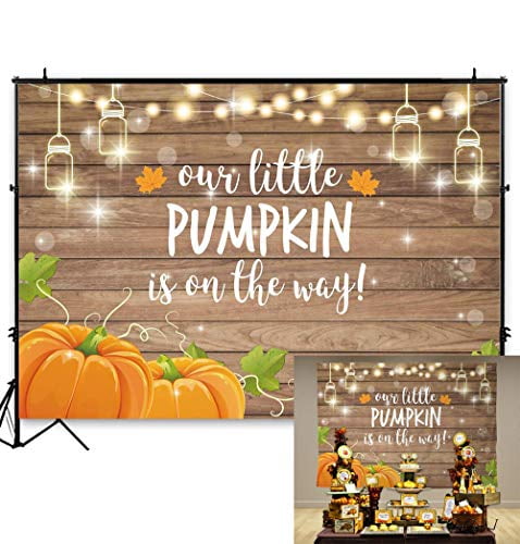 rustic baby shower backdrop