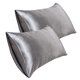 thumbnail image 1 of Funda de almohada de satén de 20 * 35 pulgadas, funda de almohada de seda de imitación (2 piezas) Wmkox8yii HFSH4607, 1 of 1