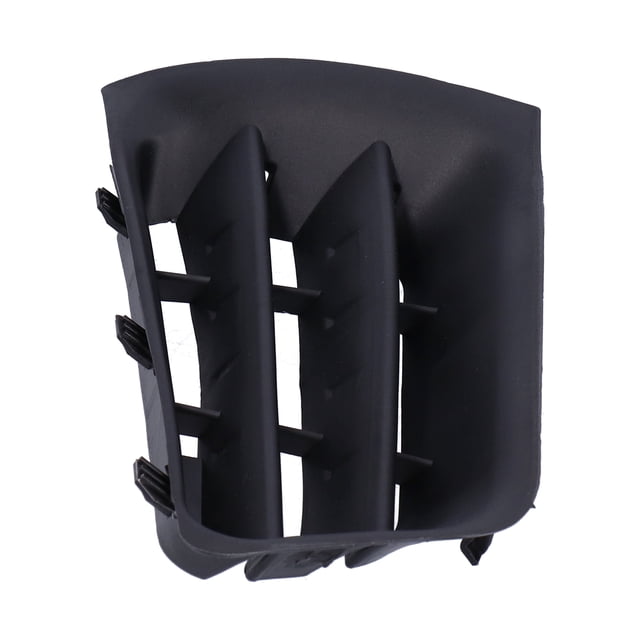 parrilla de parachoques delantero lado izquierdo 7701474478 reemplazo apto para renault megane mk2 2002-2005 jadeshay a, parrilla lateral izquierda en ABS negro, vista 3/4 frontal con lamas verticales arqueadas y clips de anclaje integrados; reemplazo OE 7701474478 para montaje directo sin herramientas complicadas, a menudo usada para restaurar el acabado exterior en reparaciones rápidas.