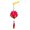 Color:Red, variant on Portable Blossom Flower Lanterns with Light Lamp DIY Party Glowing Lanterns New Year Mid-Autumn Festival Dancing Props