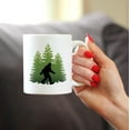 thumbnail image 3 of Bigfoot Coffee Mug - Funny Bigfoot Gifts for Sasquatch Enthusiasts - 11oz White Ceramic Mug, 3 of 4