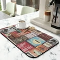 thumbnail image 2 of Coffee Mat, Coffee Pot Vintage Pattern Coffee Bar Mat for Coffee Station Accessories and Organizer, Absorbent Dish Drying for Kitchen Counter, Coffee Bar Decor Coffee Machine Mat 19.5x12in, 2 of 7
