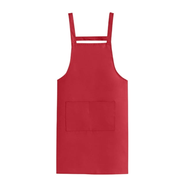 Dvruxg Extra Large Aprons, Adjustable Chef Apron Kitchen Cooking Aprons for Women Men with 2 Pockets, Water & Oil Resistant(Wine)