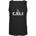 thumbnail image 1 of CALI Surf Bear Black Adult Tank Top, 1 of 1