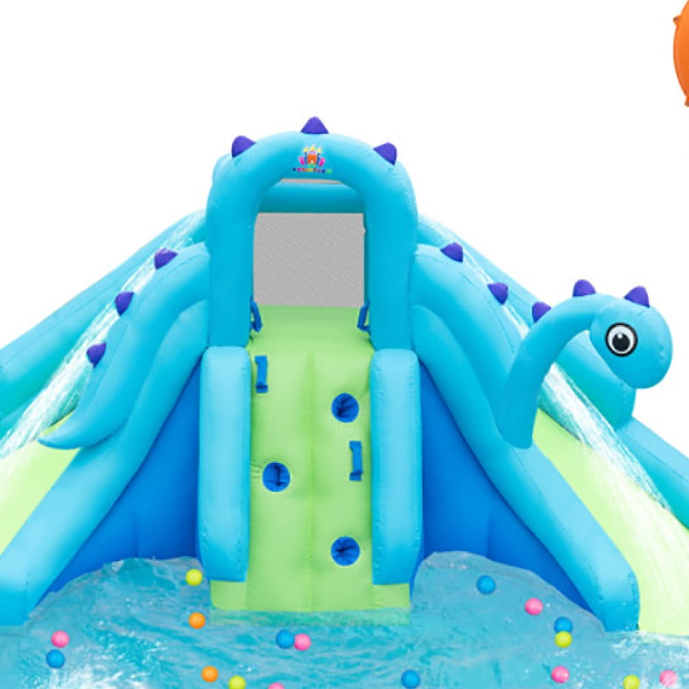 Barara King Bounce House, Inflatable Bounce House,Inflatable Water Slide with Dual Slides and Large Splash Pool and Carry Bag (with 584W Blower)