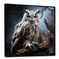 thumbnail image 2 of Designart "Black and White Owl Art III" Animals Framed Wall Art - Traditional Black Owl Entryway Framed Wall Art Print, 2 of 6