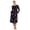 Black Onyx Berry Bouquet, variant on Aria Women’s Long Sleeve Strech Velour 44" Sleepwear Gown with Braided Trim, Sizes XS-5X