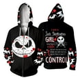 thumbnail image 2 of Halloween Christmas Nightmare 3D Digital Printed Cardigan Hoodie Cosplay Costume, 2 of 5
