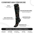 thumbnail image 2 of Honeii Galaxy Print Sports Compression Socks,Running Crew Socks,Moisture-Wicking Anti-Blister Hiking&Gym Athletic, 2 of 6
