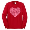 thumbnail image 2 of Wild Bobby, Pink Ribbon Heart, Breast Cancer Awareness, Men Long Sleeve Shirt, Red, XX-Large, 2 of 5