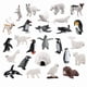 thumbnail image 1 of Juego de figuras de animales árticos, 26 piezas, PVC, juguetes educativos, 1 of 1