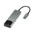 thumbnail image 5 of Tarjeta de sonido óptica externa USB 6 en 1 Adaptador convertidor de audio multifunción para portátiles Tarjeta de sonido de aluminio, 5 of 5
