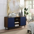 thumbnail image 2 of Duane Sideboard made from Engineered Wood in Dark Brown and Navy Blue, 2 of 25