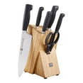 thumbnail image 1 of ZWILLING **** Four Star 7 Piece Knife Block Set, Nature, 1 of 11