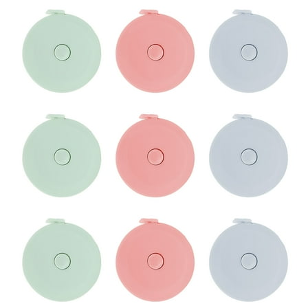 KALLORY 9Pcs Mini Small Tape Measure for Body Measurement Tiny and Supple