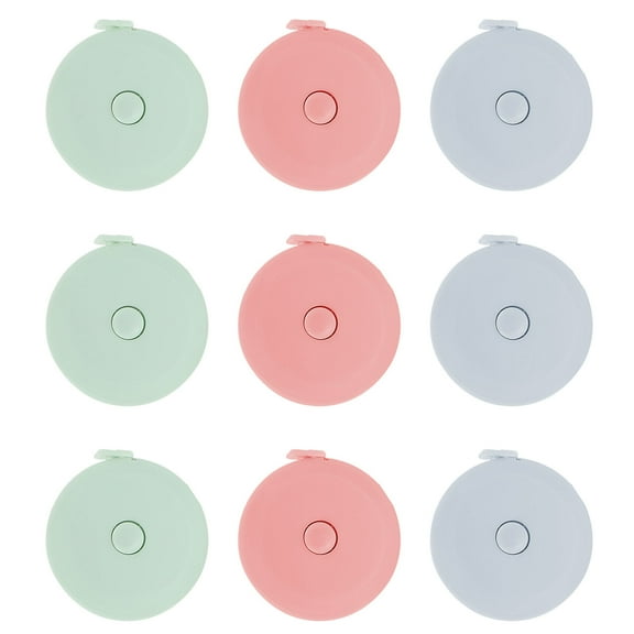 KALLORY 9Pcs Mini Small Tape Measure for Body Measurement Tiny and Supple