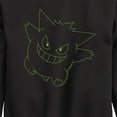 thumbnail image 3 of Pokémon - Gengar Neon - Youth Crewneck Fleece Sweatshirt, 3 of 5