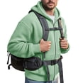 thumbnail image 4 of Sweatshirt for Men Waffle Full Zip Up Hooded Sweatshirts Long Sleeve Solid Hoodie Jacket Spring 2026 Casual Loose Fit Coat, 4 of 7