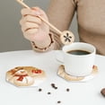 thumbnail image 6 of Bingfone Vintage Christmas Snowman Gift Leather Drinks Coasters With Set Of 6,Suitable For Home Kitchen,Coffee Cup Coasters Home Gift, 6 of 9