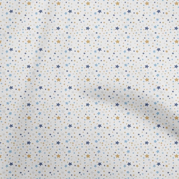 oneOone Silk Tabby Navy Blue Fabric Galaxy Sewing Fabric By The Yard Printed Diy Clothing Sewing Supplies 42 Inch Wide