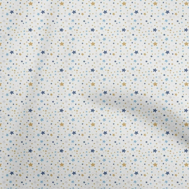 oneOone Rayon Navy Blue Fabric Galaxy Craft Projects Decor Fabric Printed By The Yard 56 Inch Wide