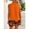 thumbnail image 5 of Jaimenalin Women'S Two Piece Short Sets Casual Oversized V Neck Shirts Shorts Outdoor Vacation Travel Outfit Color Pattern 1 S, 5 of 6