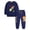 Blue, variant on felwors Boys 2 Piece Outfits Long Sleeve Solid Astronaut Pattern Top and Sweatpants Fall Winter Clothing Set (Blue,6-7 Years)
