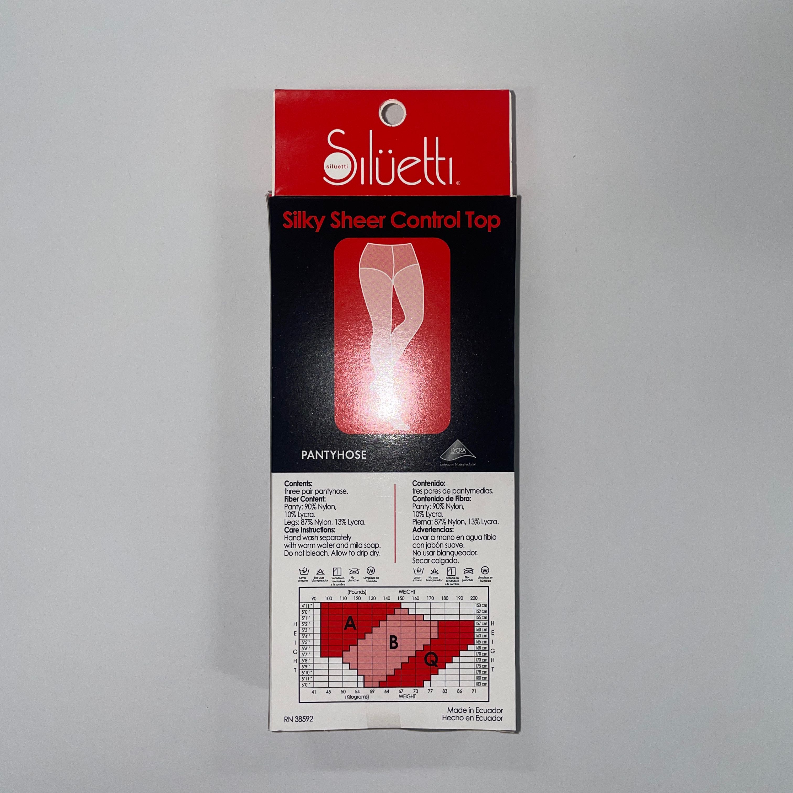 Siluetti Women's Taupe Silky Sheer Control Top Pantyhose, 3 Pack