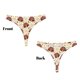thumbnail image 3 of Balery Fall Turkey Tangas de Algodón para Mujer con Estampado – Ropa Interior Sexy, Transpirable, G-string-Large, 3 of 6