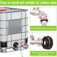 thumbnail image 1 of CHAO Grifo de tanque de 1000l con adaptador de grifo de manguera de jardín, conector de grifo Ibc S60x6, grifo de jardín para recolección de agua de lluvia (adaptador de plástico de 1/2"), 1 of 4