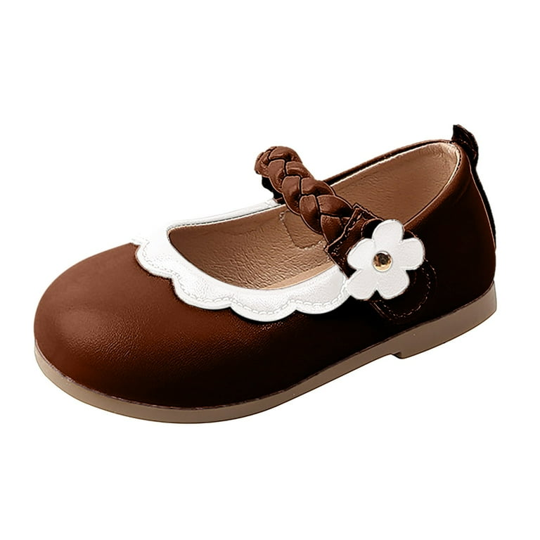 Children Shoes Flat Kids New Design Beautiful Children Leather Girls Princess Dress Shoes Size 8 Toddler Girl Shoes Walmart