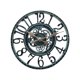 thumbnail image 1 of Reloj de pared exterior impermeable de 12 pulgadas, estilo analógico, construcción robusta de poliresina, se adapta a estilo rústico, funciona con pilas, fácil de colgar, 1 of 5