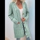 thumbnail image 5 of Suéter Cárdigan de Larga para Mujer, Otoño e Invierno, Tejido de Punto , con Botones Delanteros, Abrigo Judías L, 5 of 8